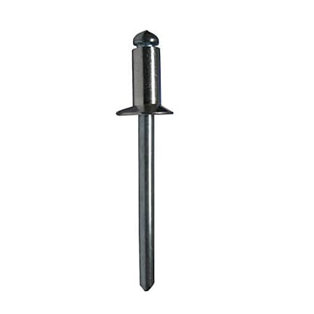 Stanley Engineered Fastening Blind Rivet, Countersunk Head, 0.125 in Dia., 0.39 in L, Aluminum Body, 1000 PK AK44BS